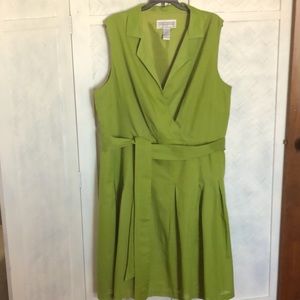 Jessica Howard chartreuse dress sz 24W